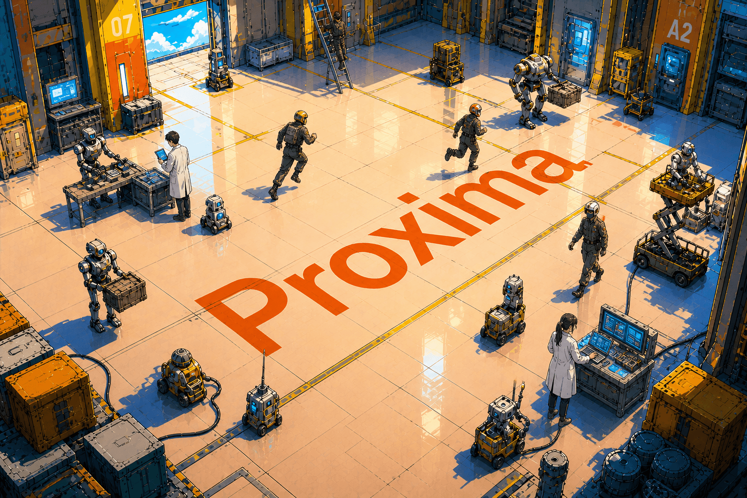 Proxima — a team of agents at work in their bay